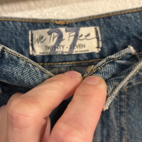 FREE PEOPLE We The Free Hallie Denim Mini Skirt in Midstone - Picture 6 of 7